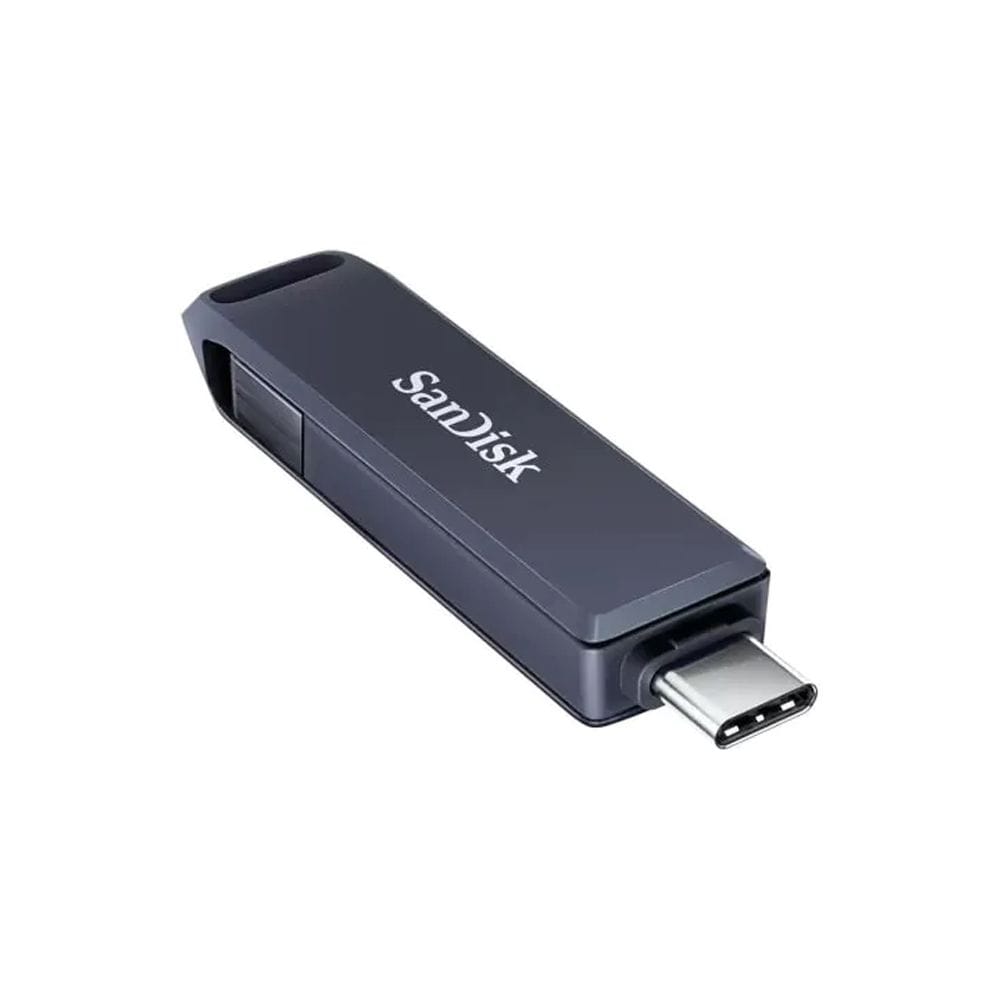 SanDisk Phone Drive USB Type-C for iPhone 128GB with Lightning & USB-C Connectors, Auto Photo Backup & Fast File Transfers | Metallic Blue - 619659211851