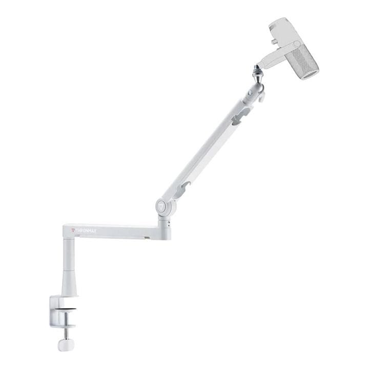 Thronmax Twist Boom Microphone Arm – Adjustable Desk Mount Boom Arm for Studio & Streaming Setup | White – S6