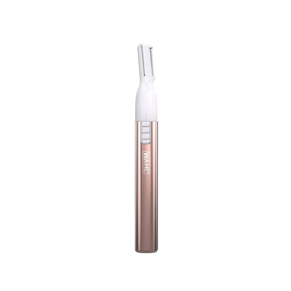 ماكينة تشكيل الحواجب Wahl Pure Confidence برأس قابل للغسل، وماكينة تشذيب دقيقة تعمل بالبطارية، وإزالة شعر غير مؤلمة | ذهبي وردي - 5640-4427