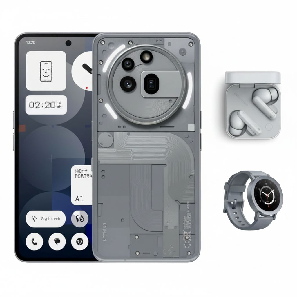 Nothing Phone A059P (3a Pro) 5G - 12GB RAM, 256GB Storage, 50MP Camera | Grey