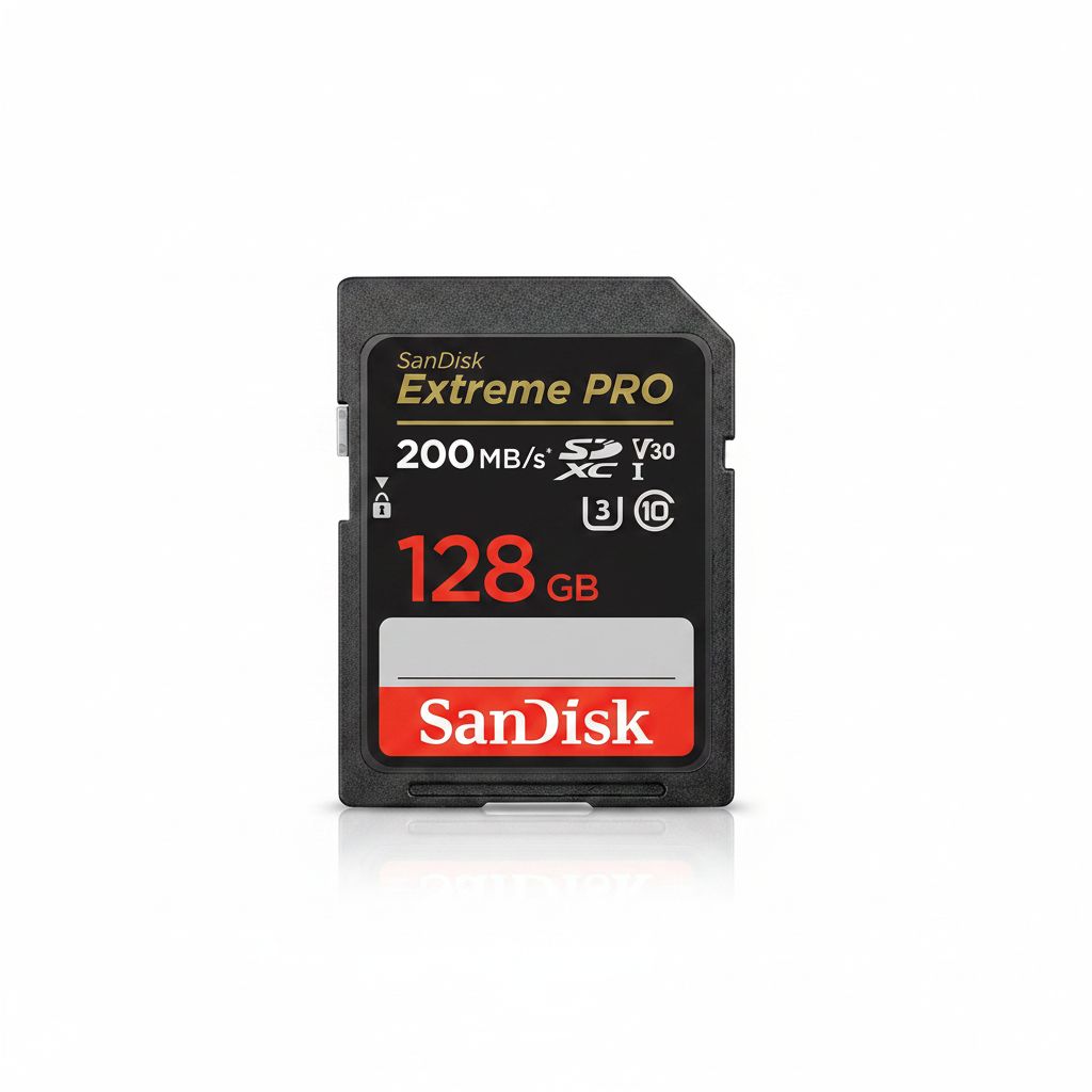 سانديسك إكستريم برو SDXC سعة 128 جيجابايت لتصوير فيديو 4K، UHS-I، فئة 10، U3، V30، أسود