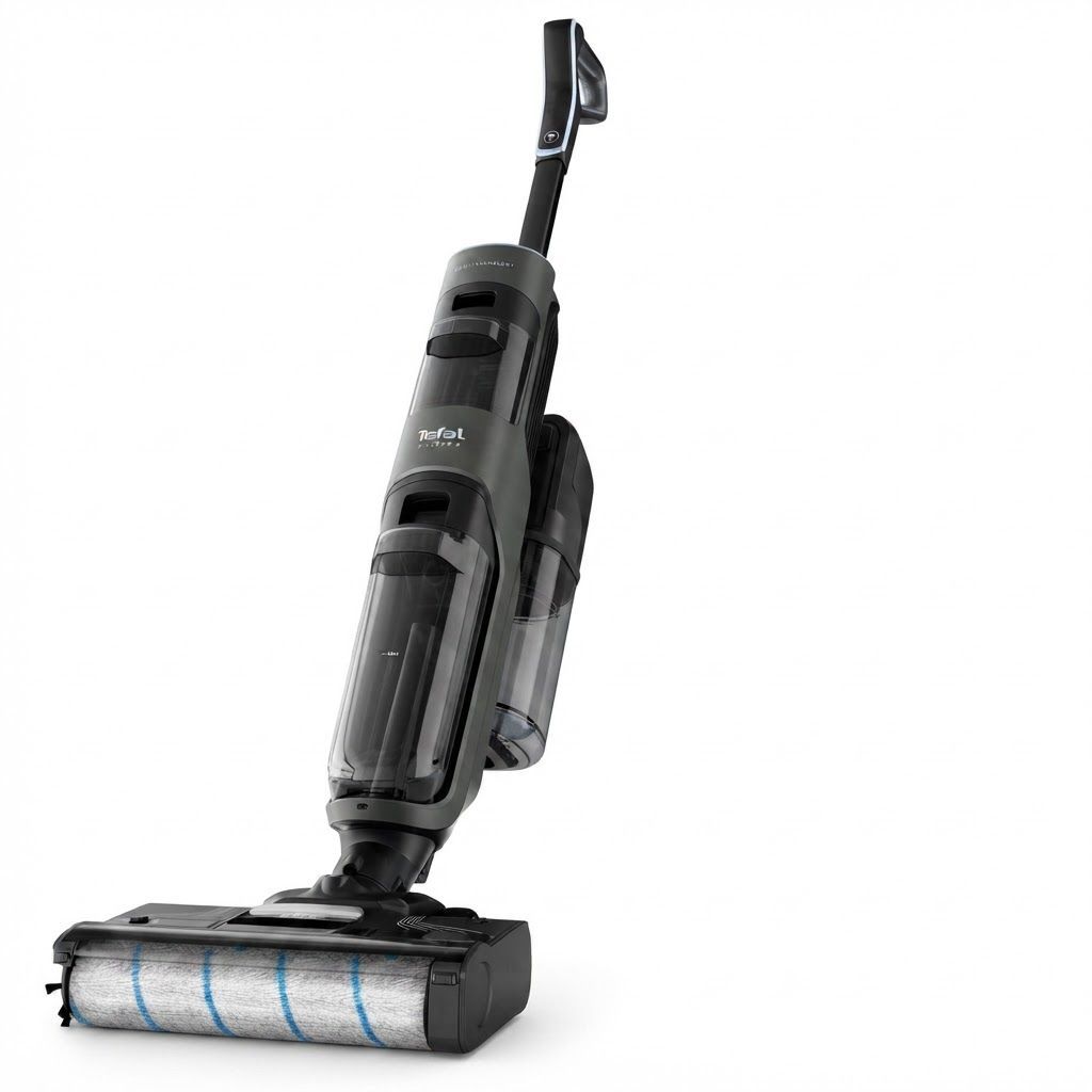 Tefal X-Clean 4 Wet & Dry Stick Vacuum Cleaner, Cordless Multi-Surface Cleaning, Powerful Suction - Black - GF5035M0 