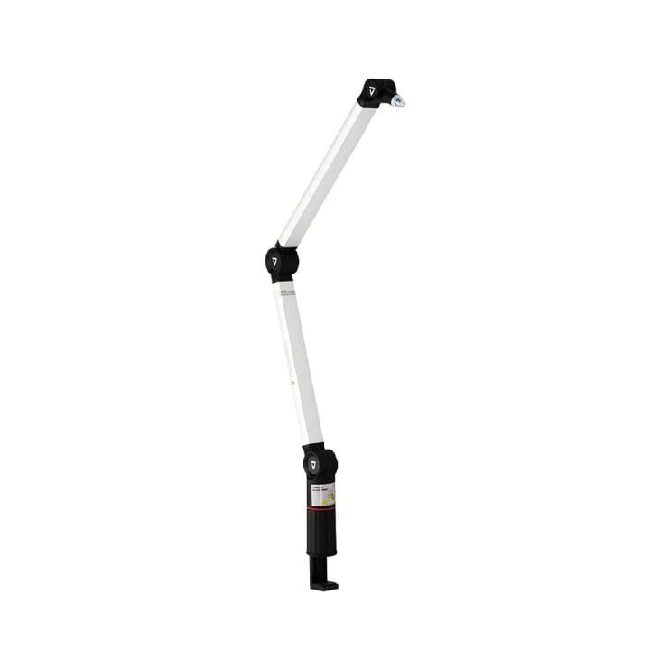 Thronmax Flex S5 Microphone Boom Arm Stand – Adjustable Boom Arm Desk Mount with Caster System | White – S5 Caster