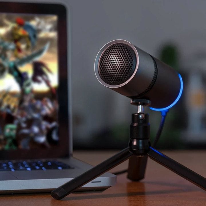 ثروان ماكس بلس ميكروفون بث RGB – ميكروفون يو إس بي بإضاءة RGB | أسود – TMAX-M8