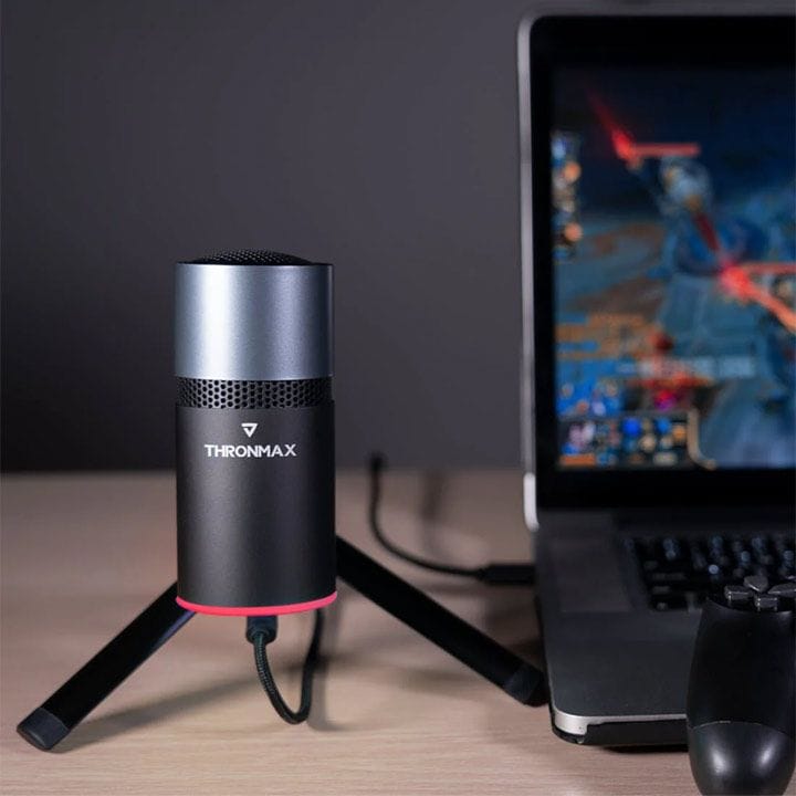 ثروان ماكس بلس ميكروفون بث RGB – ميكروفون يو إس بي بإضاءة RGB | أسود – TMAX-M8