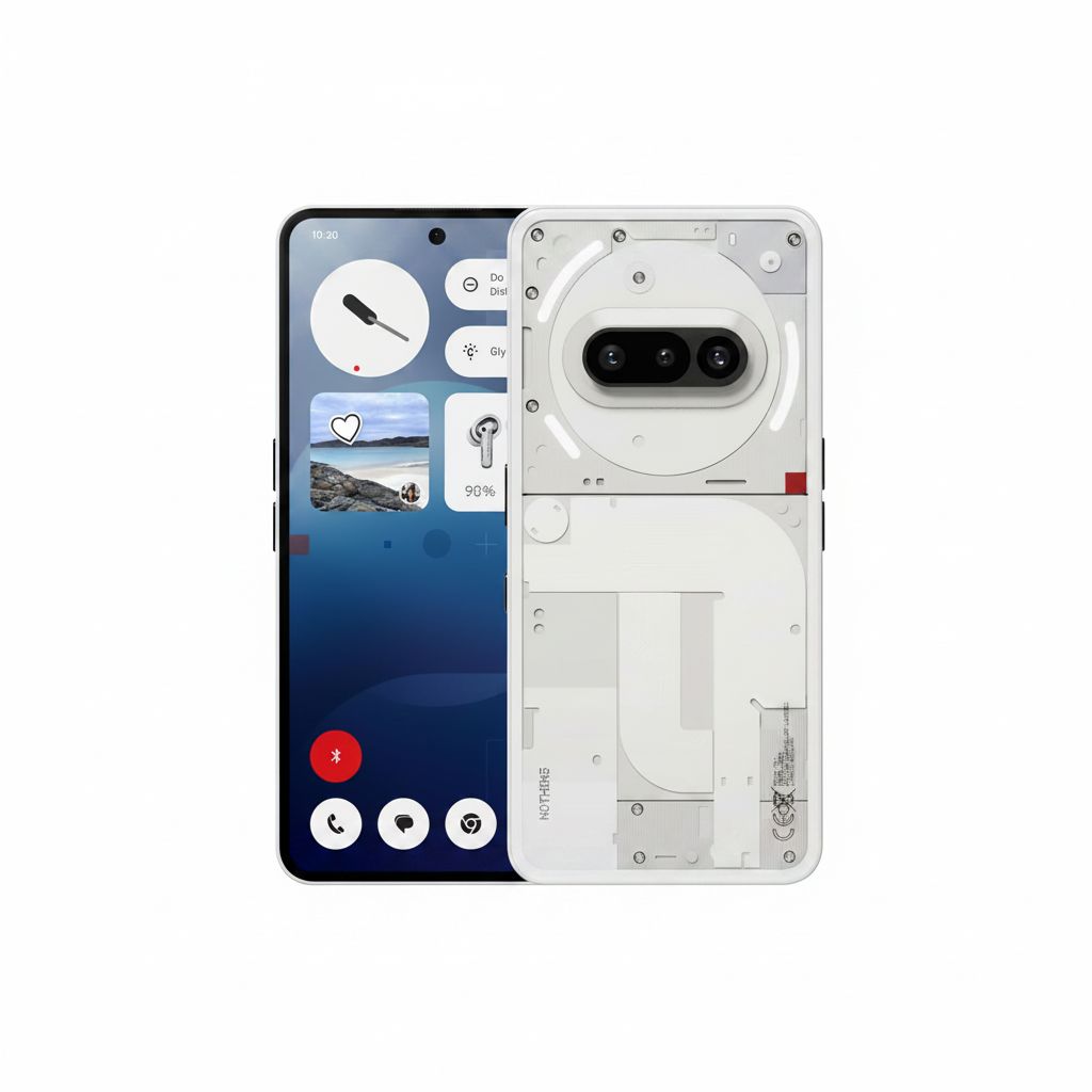 Nothing Phone (3a) 128GB - Ultra Zoom Camera, Fast Charging & AMOLED Display | White
