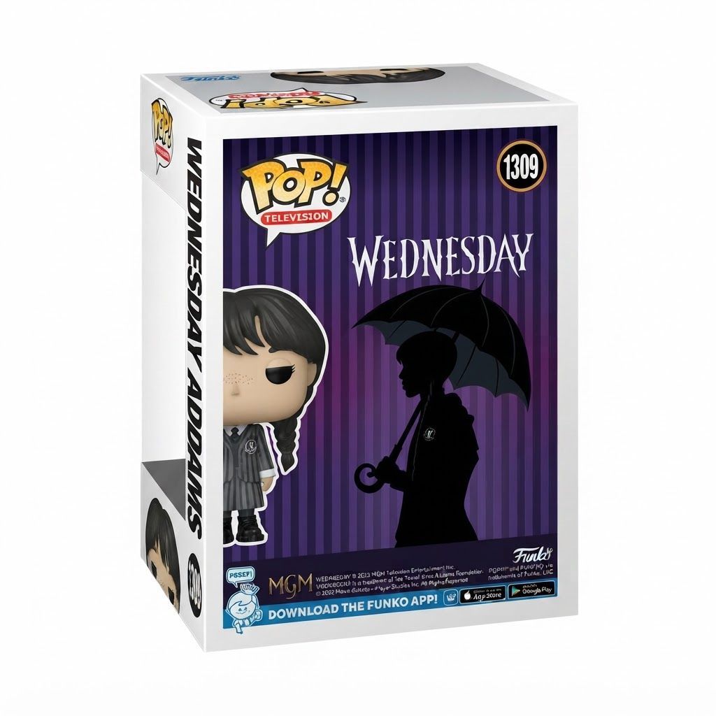 Funko Pop! TV Wednesday Addams Vinyl Figure - Collectible 3.75-Inch Wednesday Merchandise Model