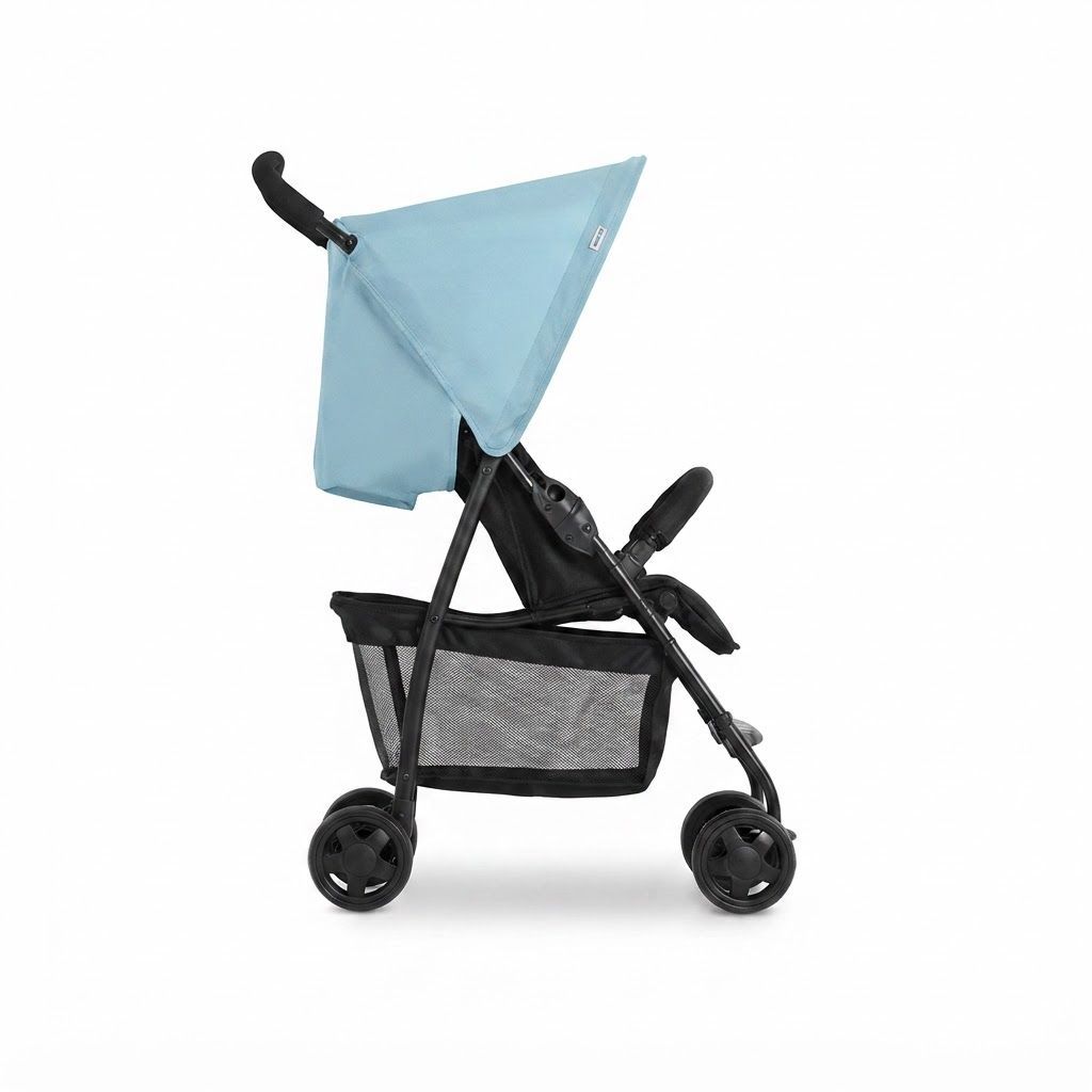 Hauck Sport Lightweight Travel Stroller, Compact Foldable Buggy, Adjustable Recline, 5.9kg, Engineered for Effortless Maneuverability with One Hand | Blue