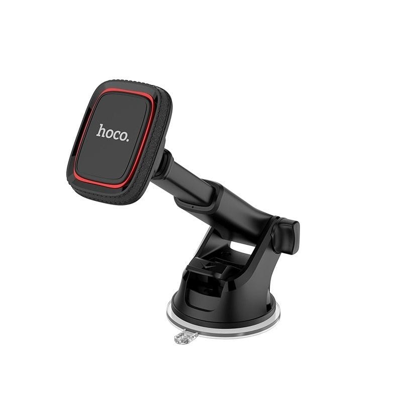 HOCO CA42 Cool Journey Dashboard Car Phone Holder with Stretch Rod, Adjustable 360° Mount for Smartphones - Black