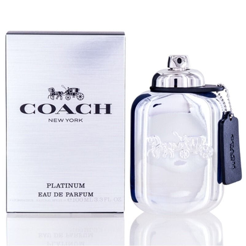 Coach Platinum Eau de Parfum for Men, Warm Woody Amber Fragrance with Black Pepper, Pineapple, Vanilla & Leather - 100ml