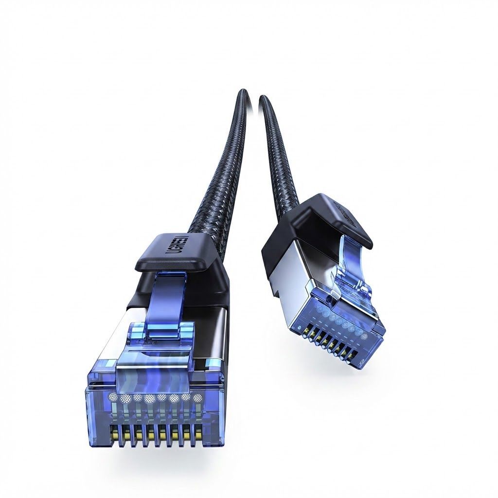 UGREEN Cat 8 Ethernet Cable 1M, High-Speed 40Gbps 2000MHz Braided Cat8 RJ45 Internet Network Patch Cable