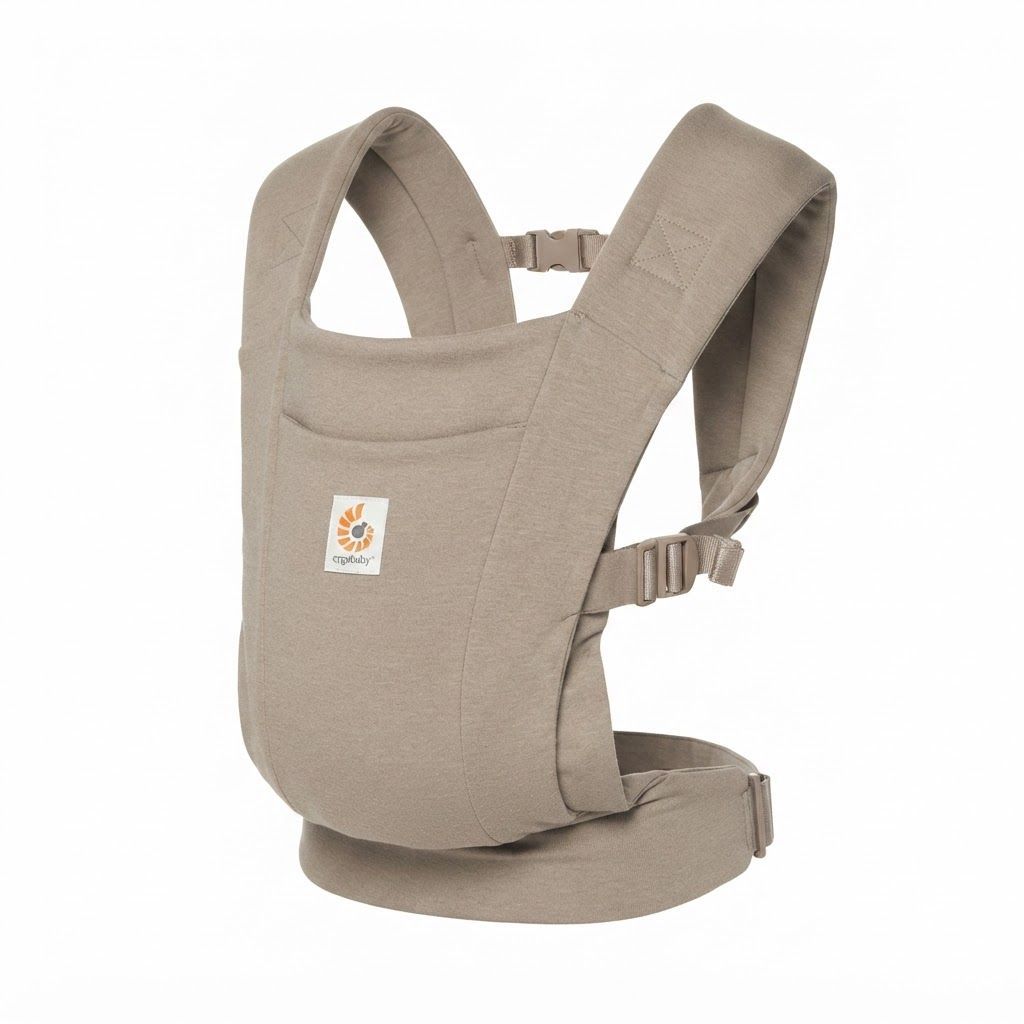 Ergobaby Upsie Sling Carrier, Ergonomic Wide Bucket Seat For Full Support, Cushioned Strap For Caregiver Comfort, Stylish And Reliable Design - Natural Beige