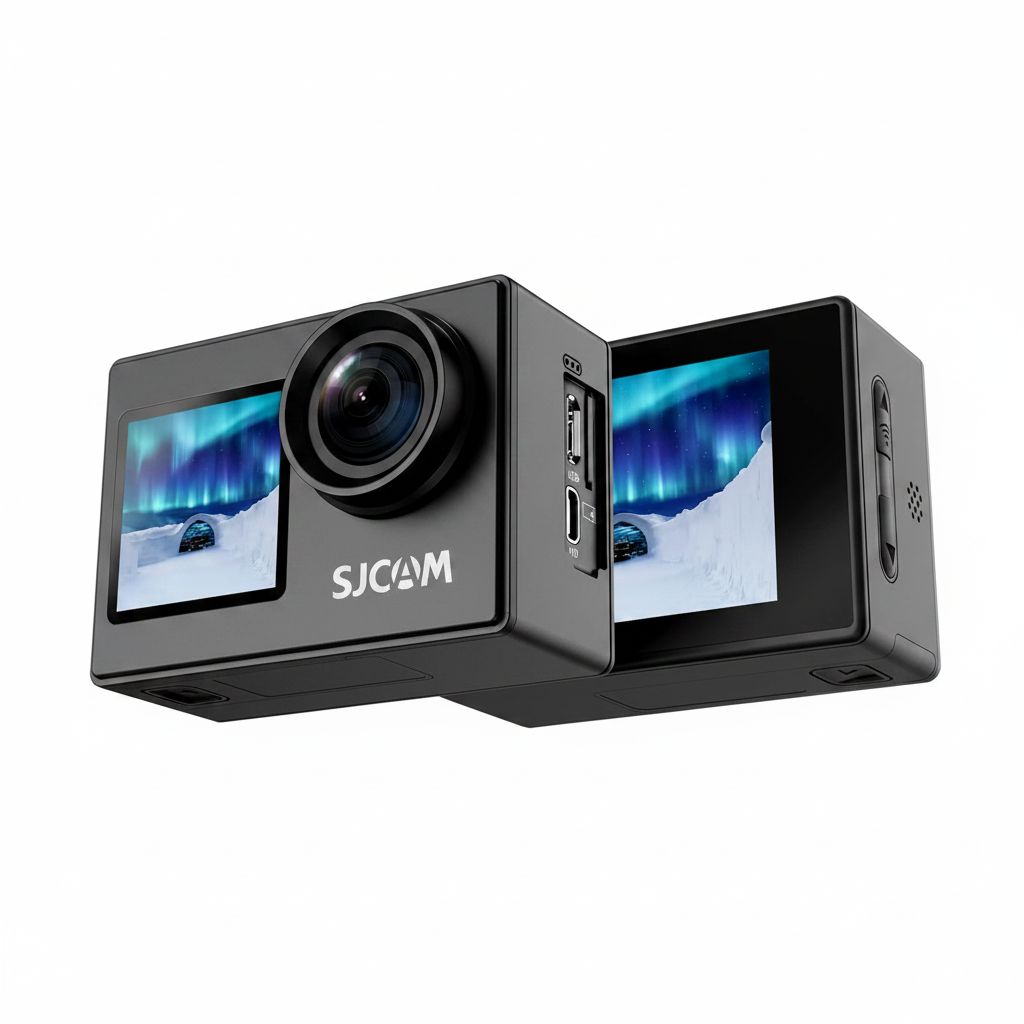 SJCAM SJ4000 Action Camera 16MP Dual-Screen 30M Waterproof 2.0'' LCD - Black