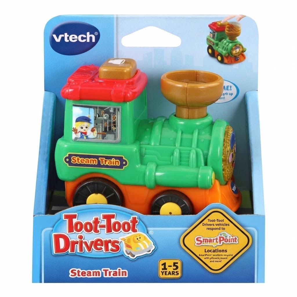 VTech Toot-Toot Drivers Steam Train - Interactive Musical Toy for Toddlers, Light-Up Vehicle