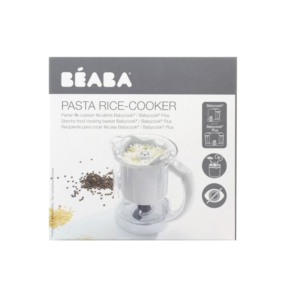 Beaba Babycook Solo/Duo Pasta Rice Basket, BPA Lead And Phthalate Free, Steam Starchy Foods - White