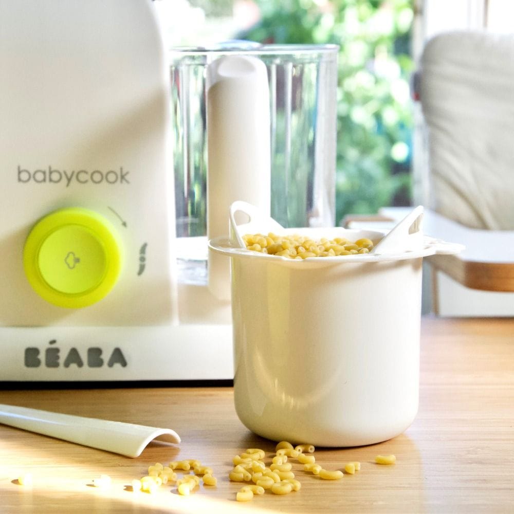 Beaba Babycook Solo/Duo Pasta Rice Basket, BPA Lead And Phthalate Free, Steam Starchy Foods - White