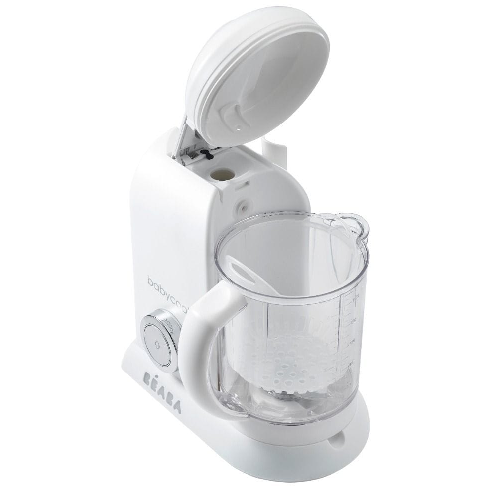 Beaba Babycook Solo Robot Cooker, 6 In 1 Food Processor, Healthy Gentle Steaming, Puree Maker And Warmer, Easy To Use - White/Silver