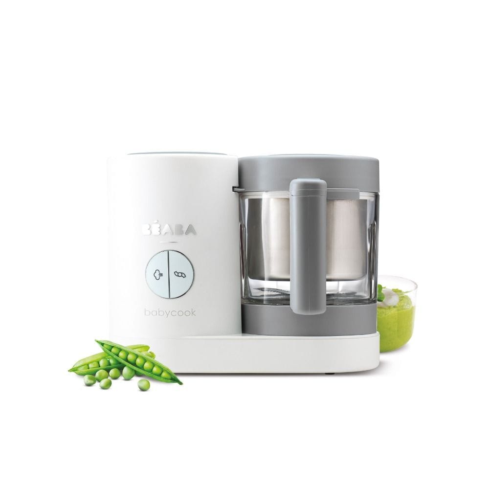 Beaba Babycook Neo Robot Cooker, 6 In 1 Food Processor, 50% Reduction Water And Energy Consumption, Ultra Performance Mixing - Gray/White