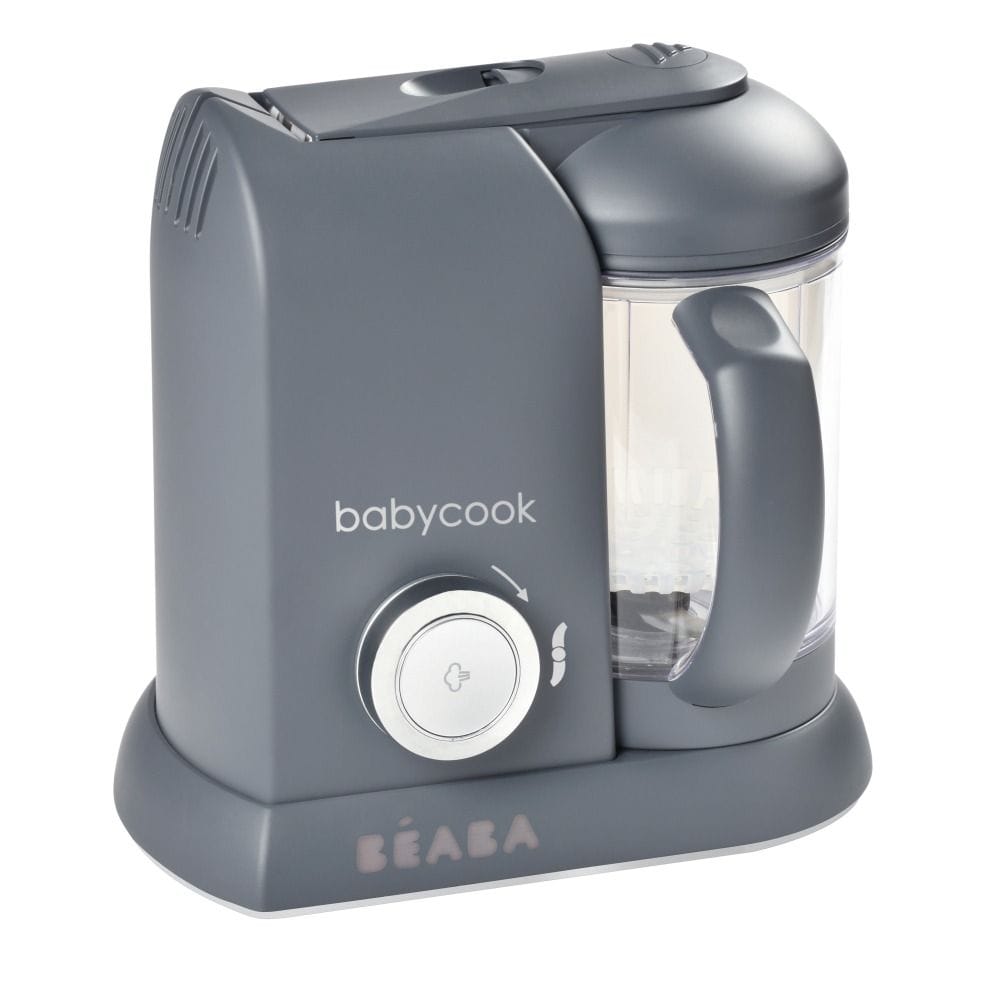 Beaba Babycook Solo Robot Cooker, 6 In 1 Food Processor, Healthy Gentle Steaming, Puree Maker And Warmer, Easy To Use - Dark Gray