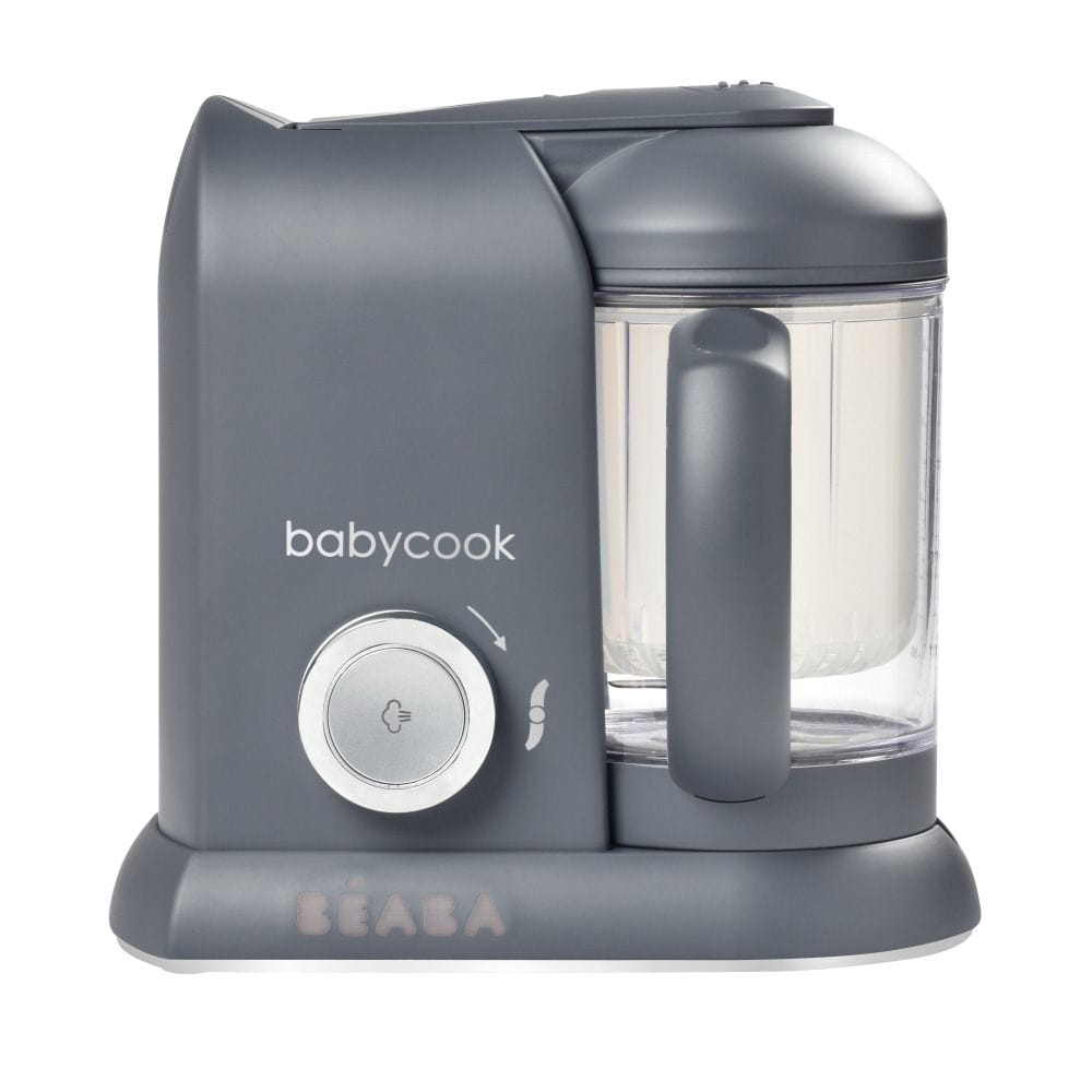 Beaba Babycook Solo Robot Cooker, 6 In 1 Food Processor, Healthy Gentle Steaming, Puree Maker And Warmer, Easy To Use - Dark Gray