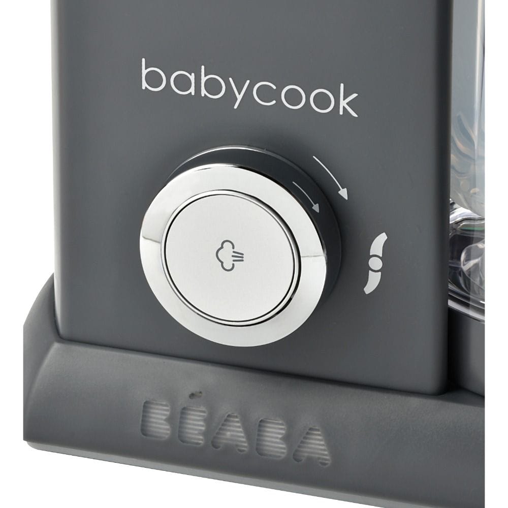 Beaba Babycook Solo Robot Cooker, 6 In 1 Food Processor, Healthy Gentle Steaming, Puree Maker And Warmer, Easy To Use - Dark Gray