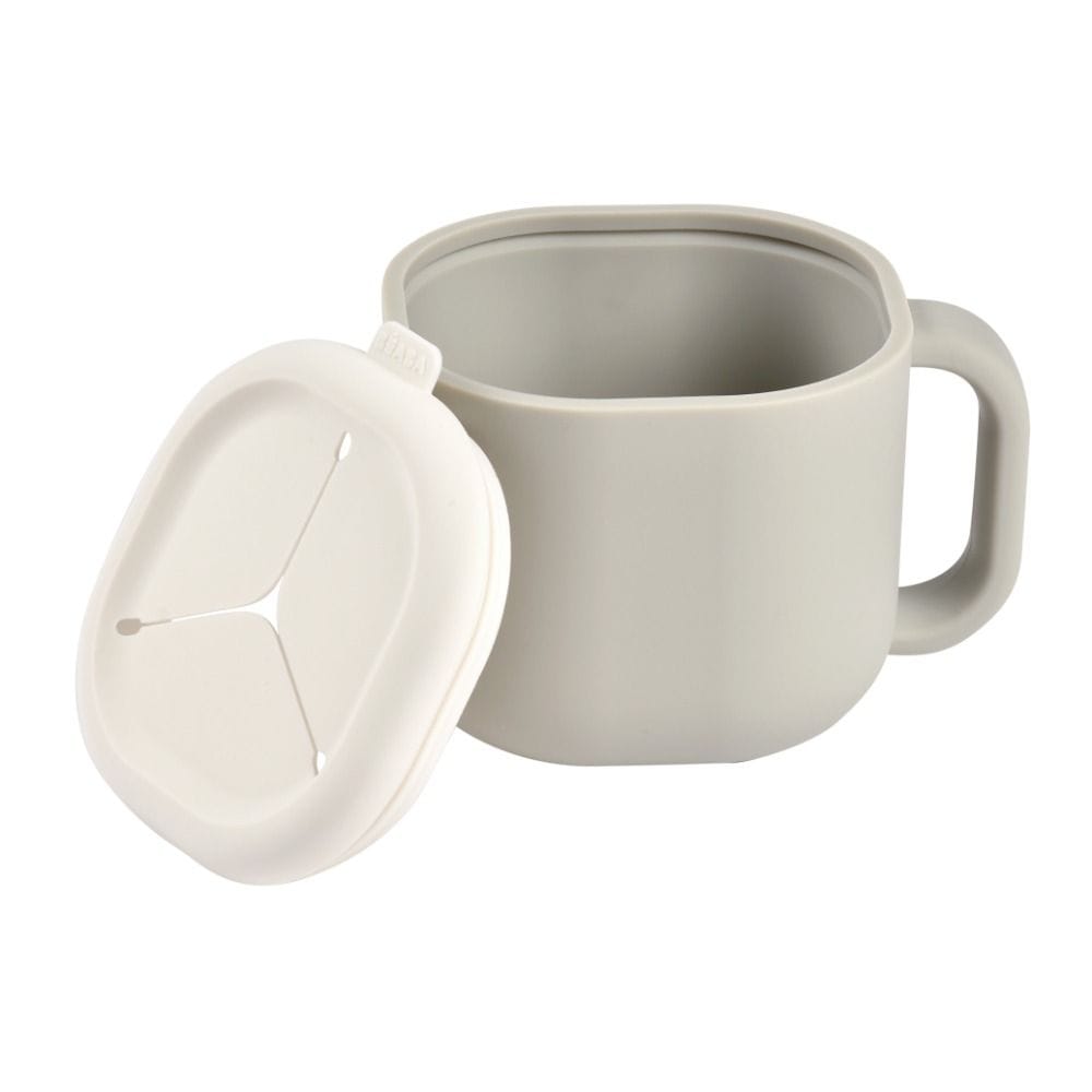Beaba Pick 'n' Snack Silicone Snack Cup, Made From Food Safe Silicone, Lightweight And Easy To Handle, Easy Cleaning And Maintenance - Velvet Gray