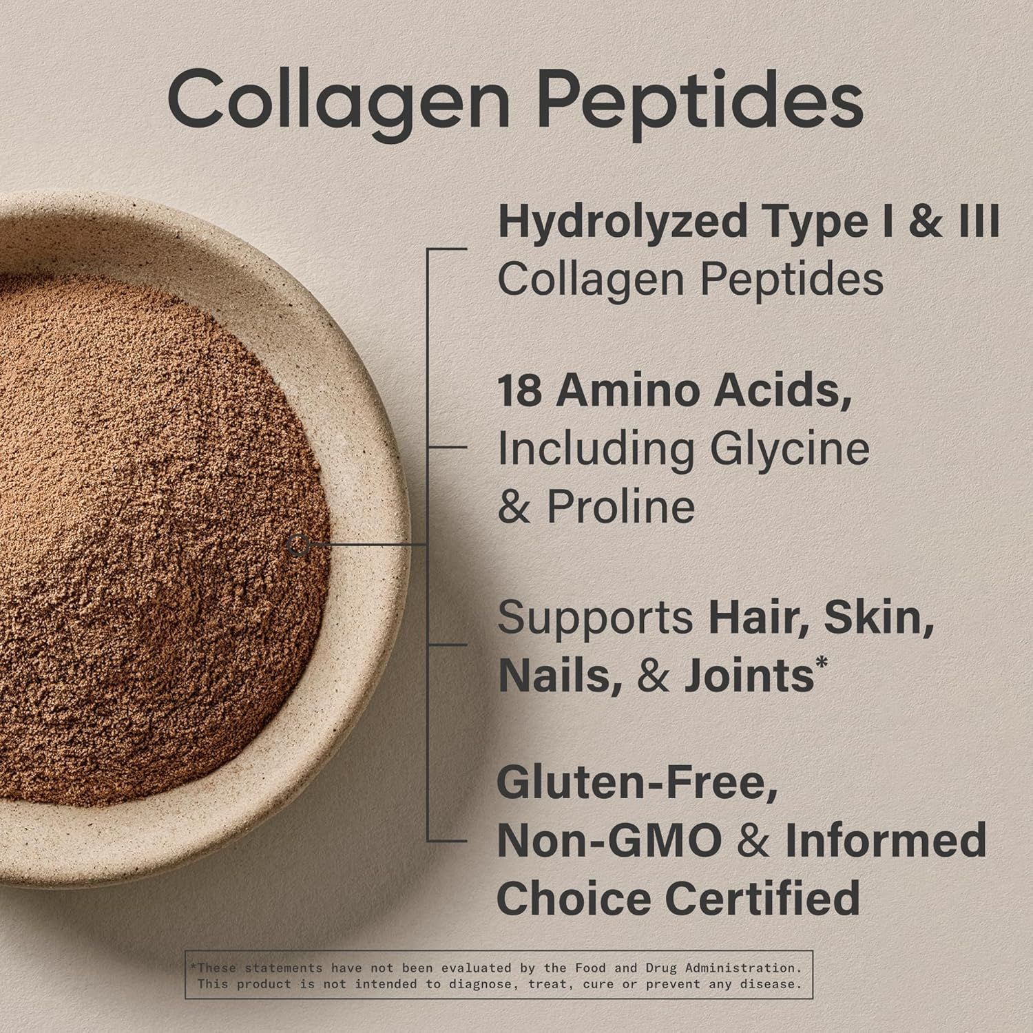 Sports Research Hydrolyzed Collagen Peptides - Dark Chocolate Flavor, 1.42lb
