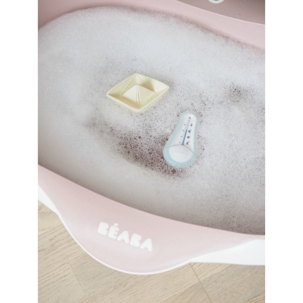 Beaba Bath Thermometer, Integrated Hanging Ring, Ergonomic Shape, Easy To Use, Easy Temperature Reading - Green/Blue