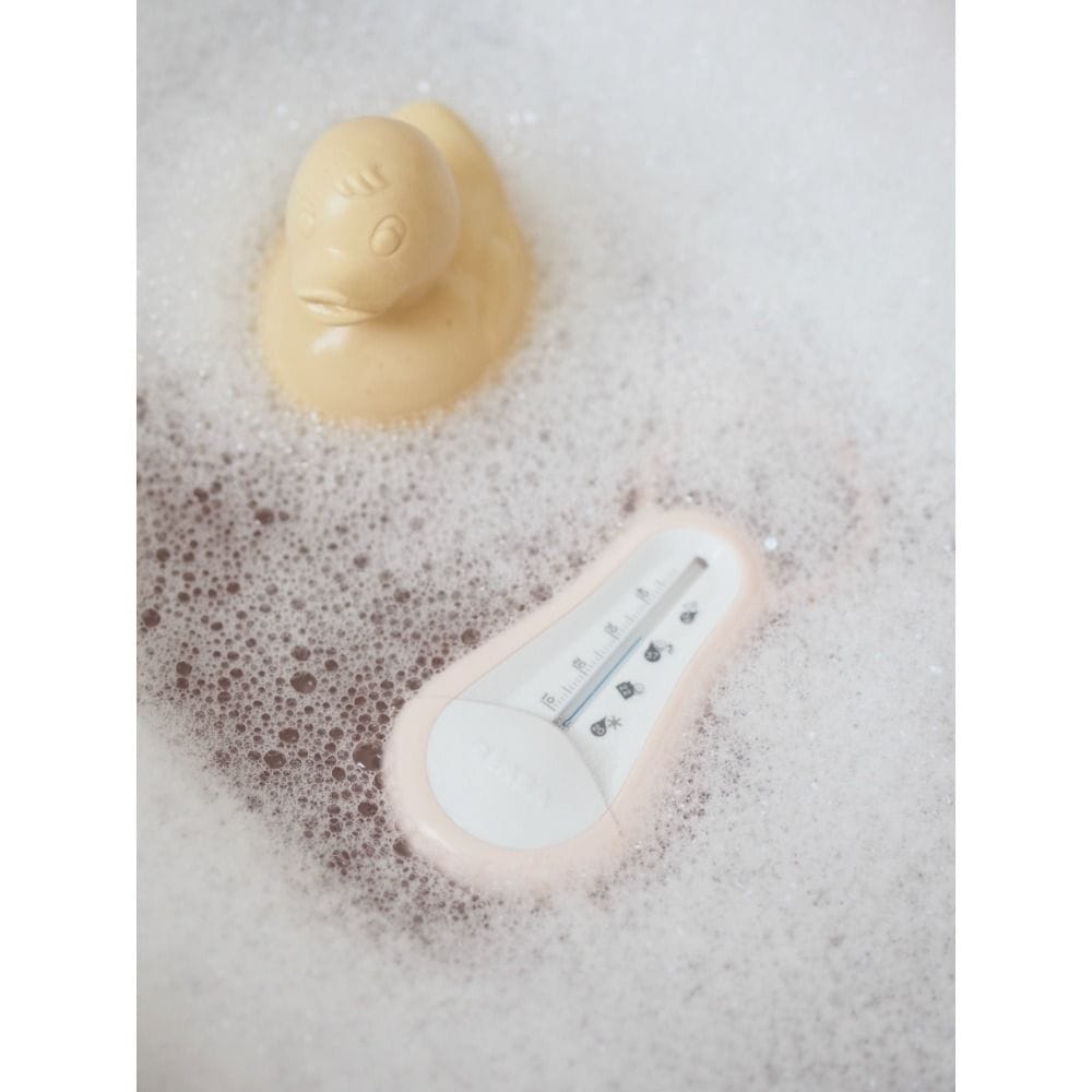 Beaba Bath Thermometer, Integrated Hanging Ring, Ergonomic Shape, Easy To Use, Easy Temperature Reading - Old Pink