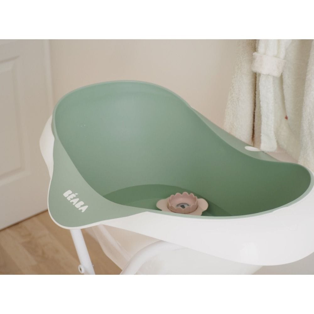 Beaba Camele'o 1st Age Bathtub, Non-Slip Matte Interior, Comfort And Stability, Ergonomic Design - Sage Green