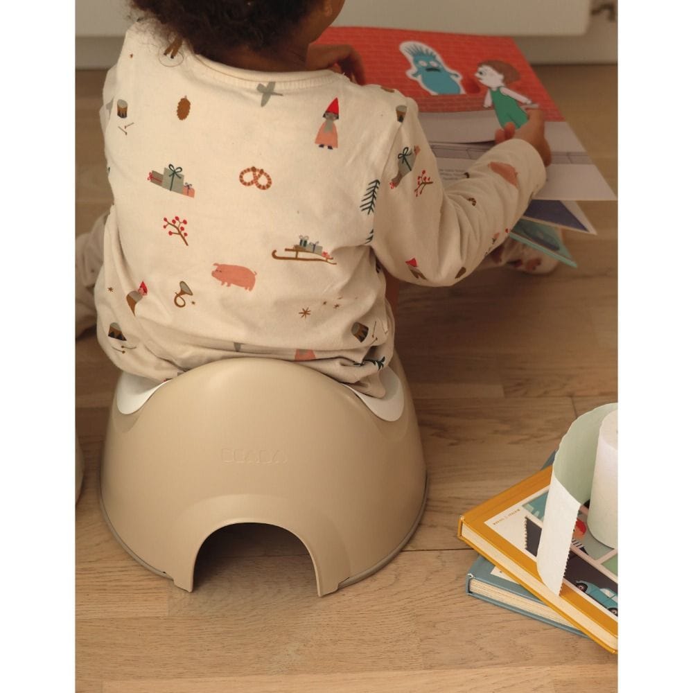 Beaba Ergonomic Training Potty Pot 18-36 Months, Ergonomic Design, Removable Bowl, Non-Slip Seal, Lightweight And Portable Design - Clay Earth