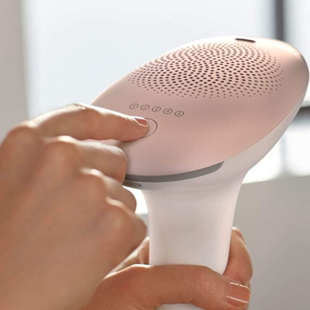 Philips Lumea IPL Hair Removal Device, IPL Technology, 2 Attachments for Body & Face, Up to 12 Months of Smooth Skin | White & Pink - BRI921/60