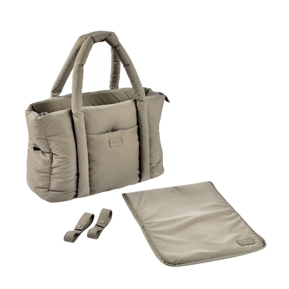 Beaba Puffy Paris Changing Bag, Multi-Pocket Organizer With Changing Pad, 25L Large Capacity, 10 Multi-Functional Pockets, Easy To Clean - Gazelle