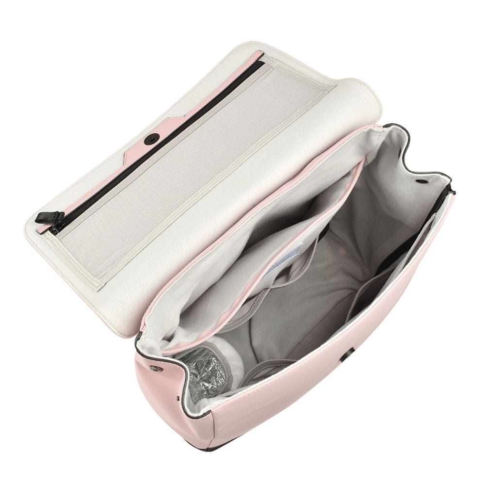 Beaba Oslo Changing Bag, Spacious Multi-Compartment Storage Design, Quick Side-Zip Access, 19L Capacity Bag - Vintage Rose