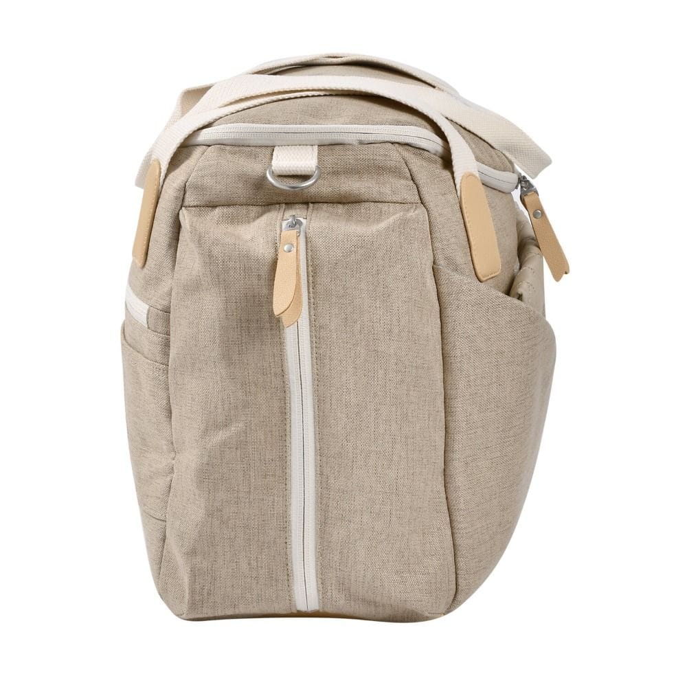 Beaba Sydney II Eco Changing Bag, 21L Capacity, Shoulder Strap, Removable Changing Mat, Multiple Pockets - Clay Soil