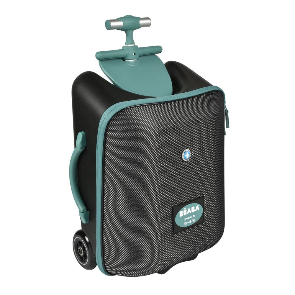 Beaba Eazy Luggage Travel Suitcase 22.8 Inch, Generous Storage Space, Smart Travel Design, Multiple Carry Options - Black