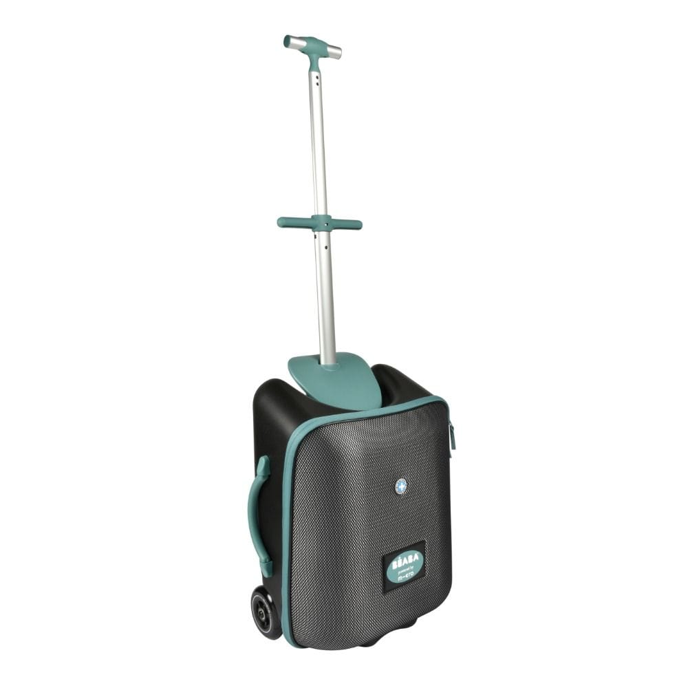 Beaba Eazy Luggage Travel Suitcase 22.8 Inch, Generous Storage Space, Smart Travel Design, Multiple Carry Options - Black