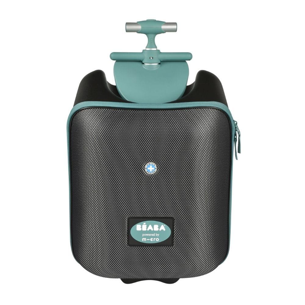 Beaba Eazy Luggage Travel Suitcase 22.8 Inch, Generous Storage Space, Smart Travel Design, Multiple Carry Options - Black