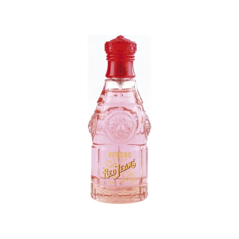 Versace Red Jeans Eau de Toilette for Women, Floral Fruity Fragrance with Peach, Freesia, Rose, Vanilla & Sandalwood - 75ml