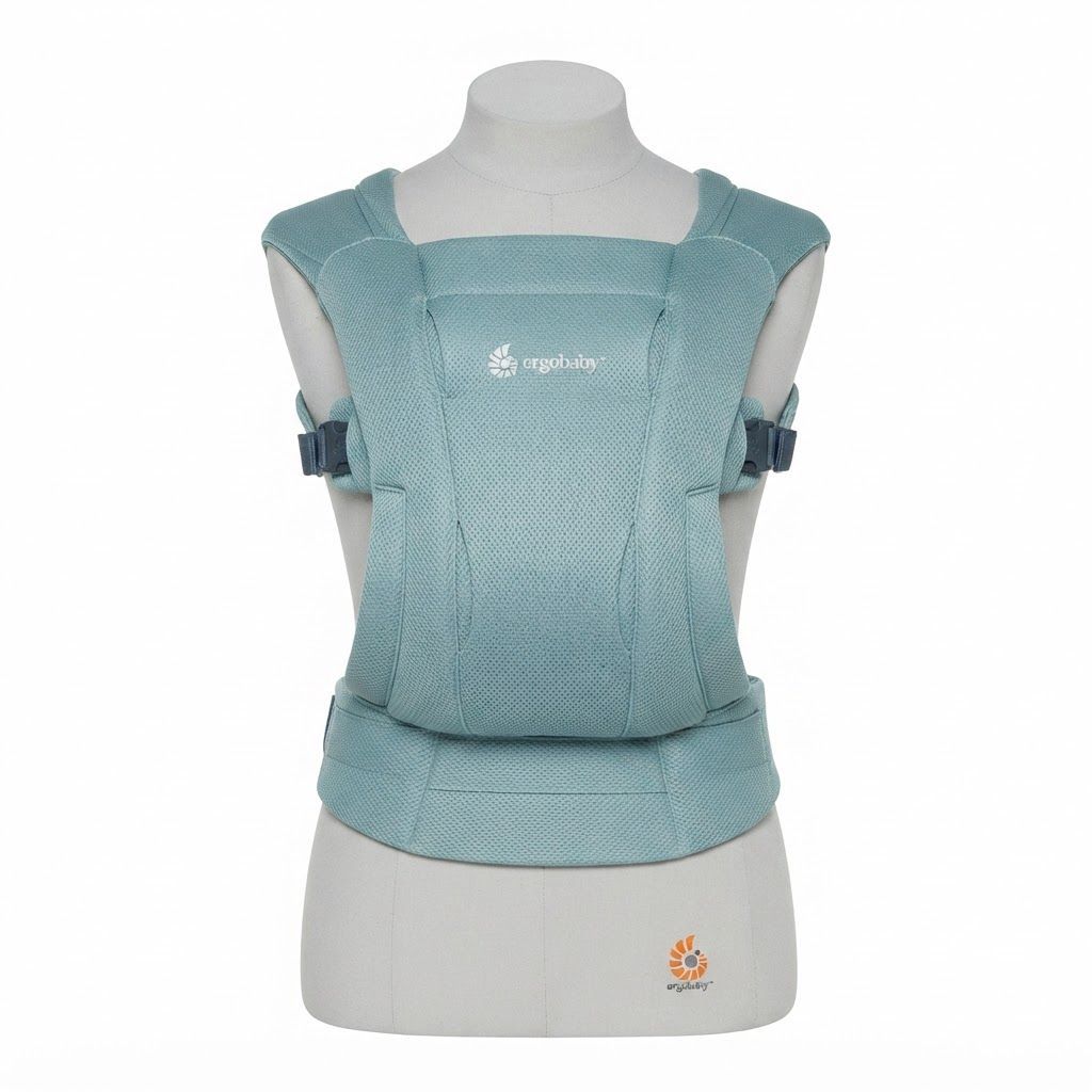 Ergobaby Embrace Newborn Baby Carrier 0+ Months, Soft Air Mesh For Maximum Breathability, Smart Stylish And Reliable Design - Blue