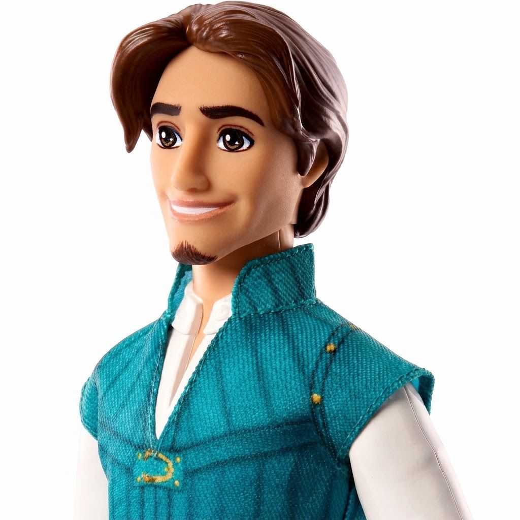 Disney Princess Flynn Rider Fashion Doll, Posable Tangled Character Toy with Signature Outfit, Kids Doll, White