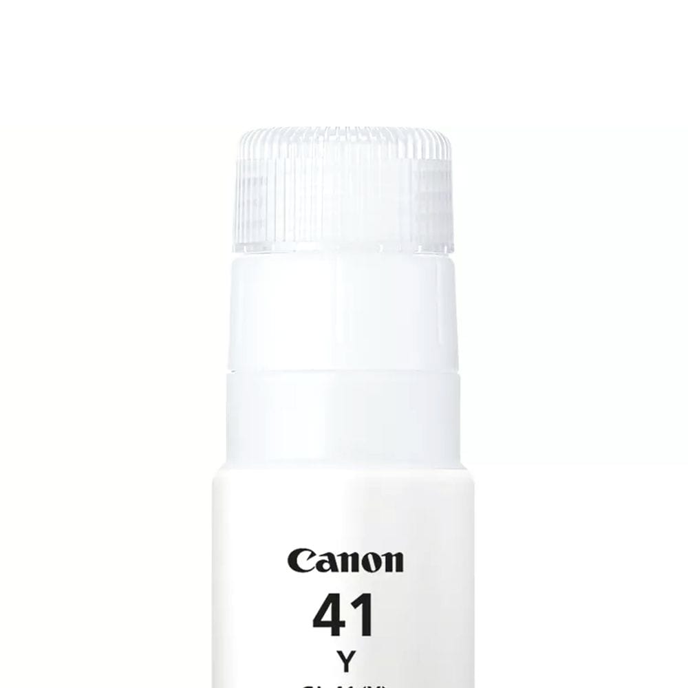 Canon GI-41 Yellow Ink Bottle, Genuine Canon Ink, 7700-Page Yield, Refillable Ink Tank System & PIXMA MegaTank Printer Compatibility | Yellow - 4549292169805