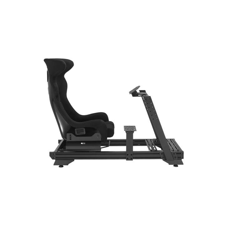 Epic Gamers Strix Sim Racing Cockpit – Racing Simulator Cockpit with Gear Shift Mount & Seat | Black – EG-RCGMS