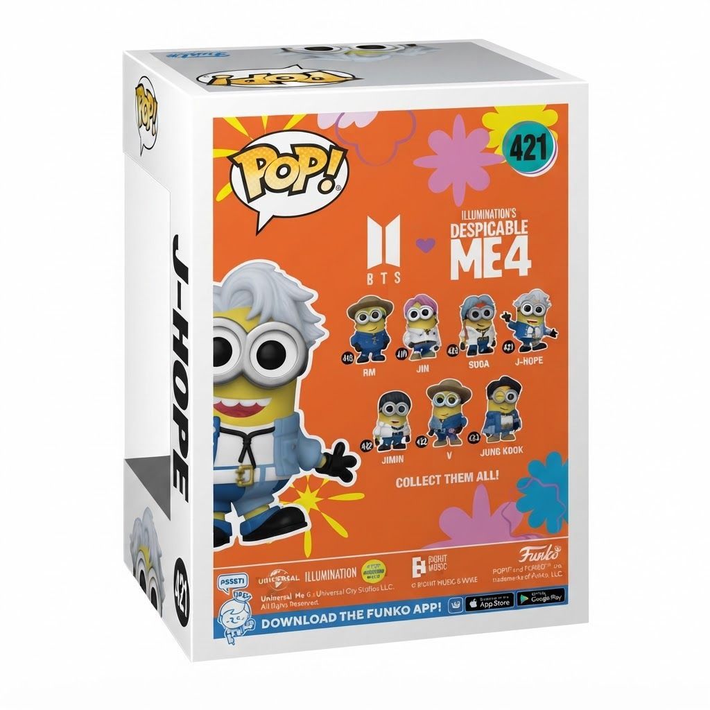 Funko Pop! Rocks Minions X BTS: J-Hope Vinyl Figure - Official Collectible Merchandise for Fans