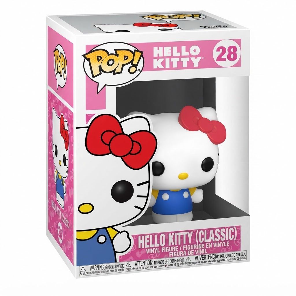 Funko Pop! Sanrio Hello Kitty Classic Vinyl Figure #HK-CLSC - Collectible Anime Toy, Official 3.75 inches