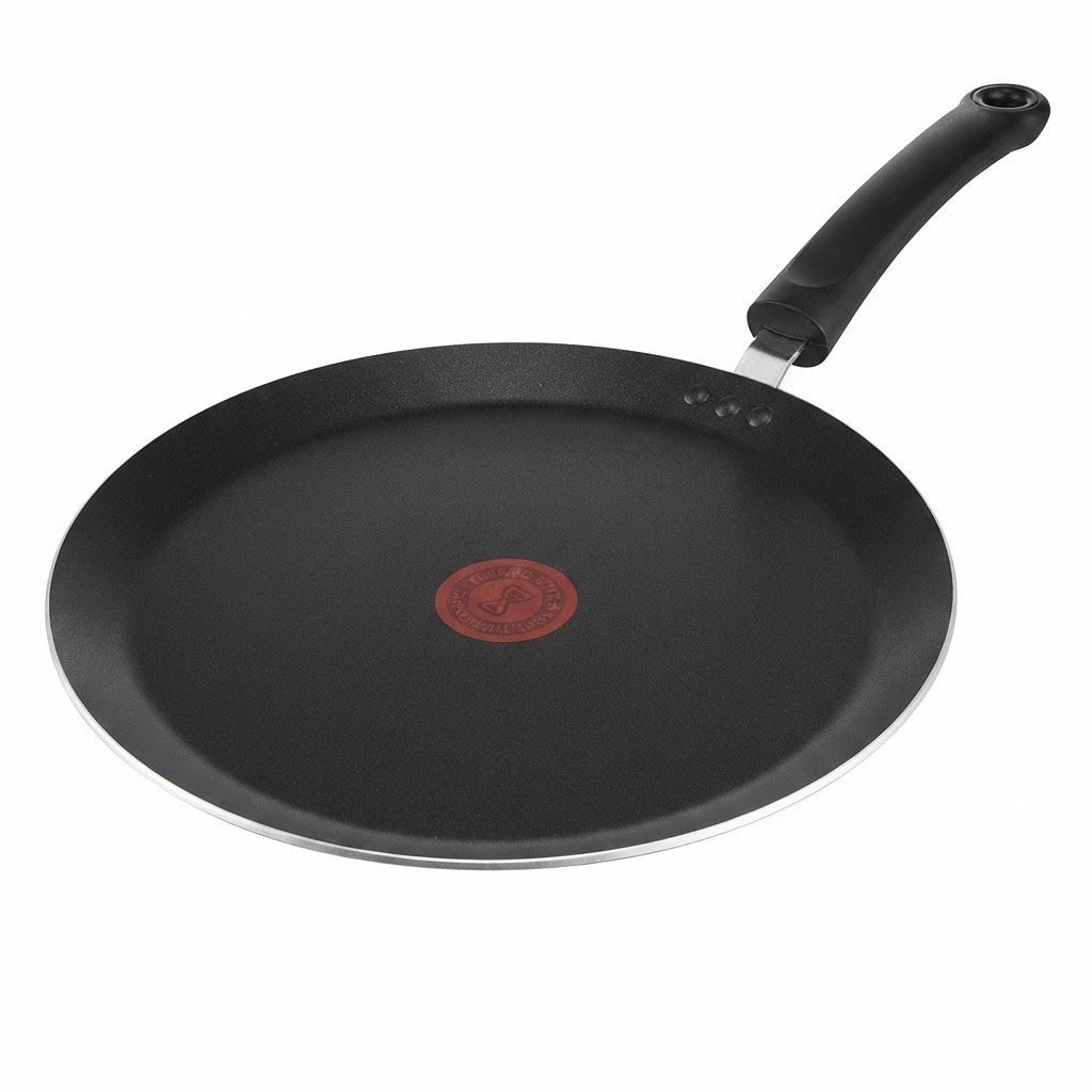Tefal G6 Tempo Flame 36cm Tawa, Titanium Non-Stick Coating, Thermo-Signal Technology, Even Heat Distribution | Red - C3041883