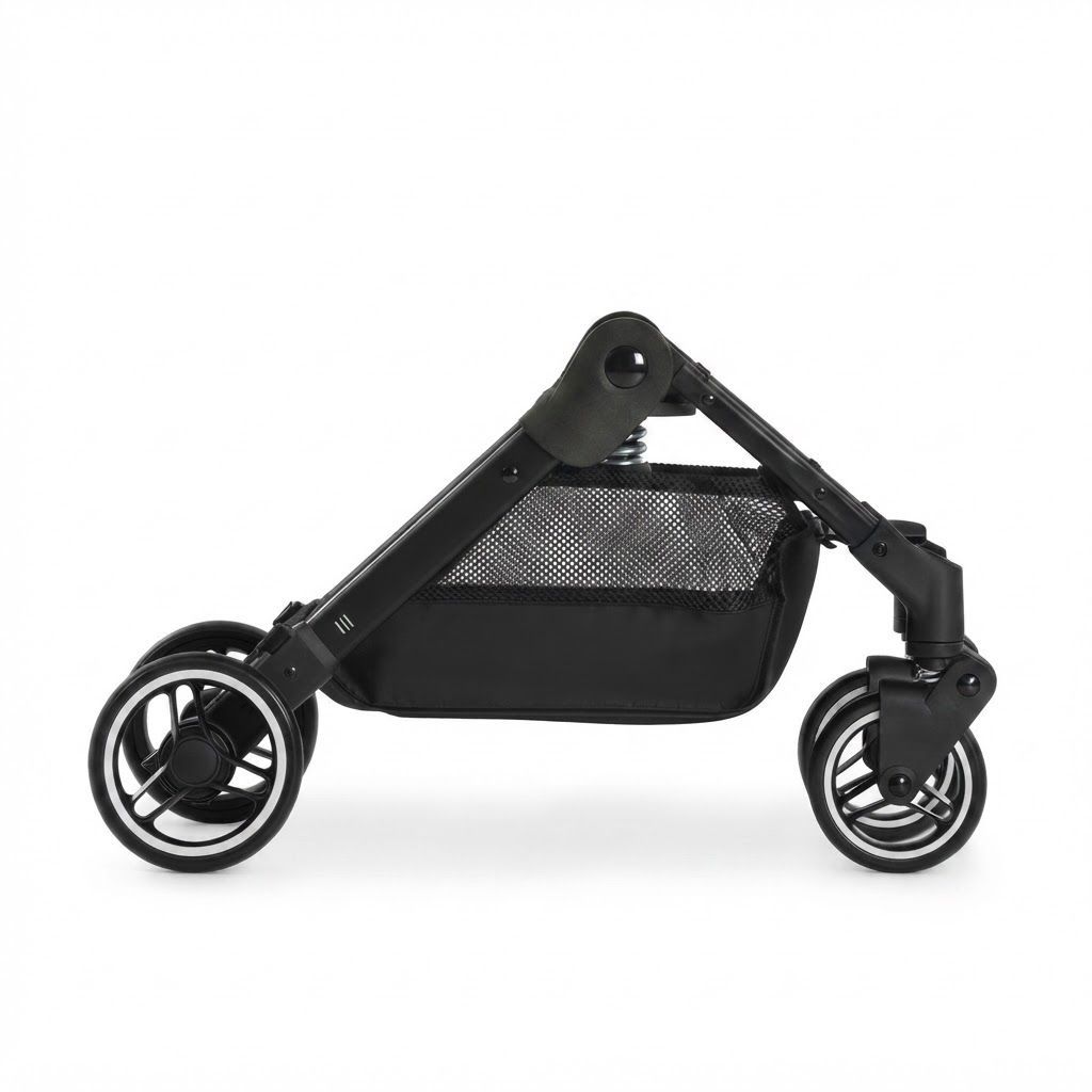 Hauck Travel N Care Compact Lightweight Travel Buggy, Black - Stroller for Toddlers up to 25kg, One-Hand Fold, Feather-Light Aluminium Frame with Robust Features