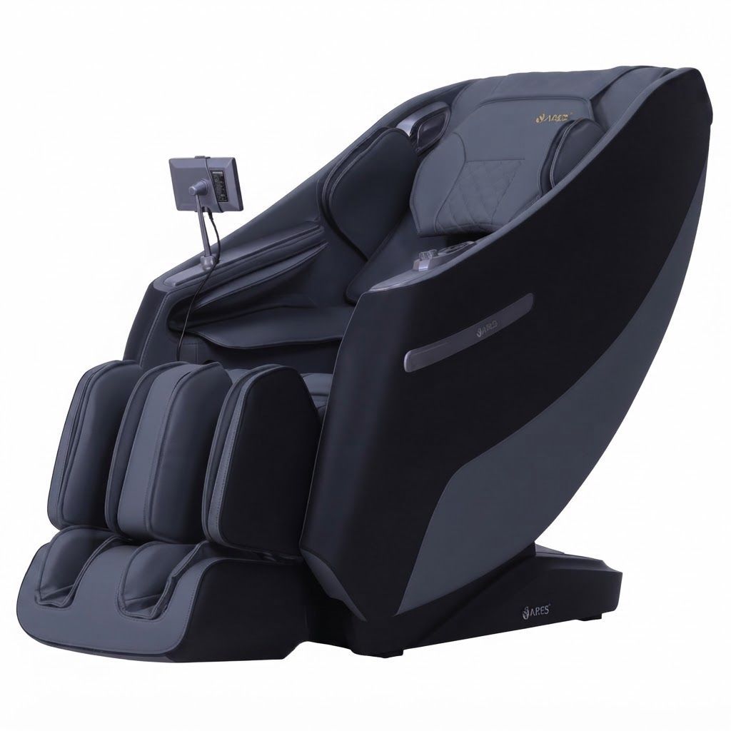 ARES uRoyal 3D Massage Chair, SL-Track, Voice Control, 12 Auto Programs, 3 Zero-Gravity Positions, Full Body Heat