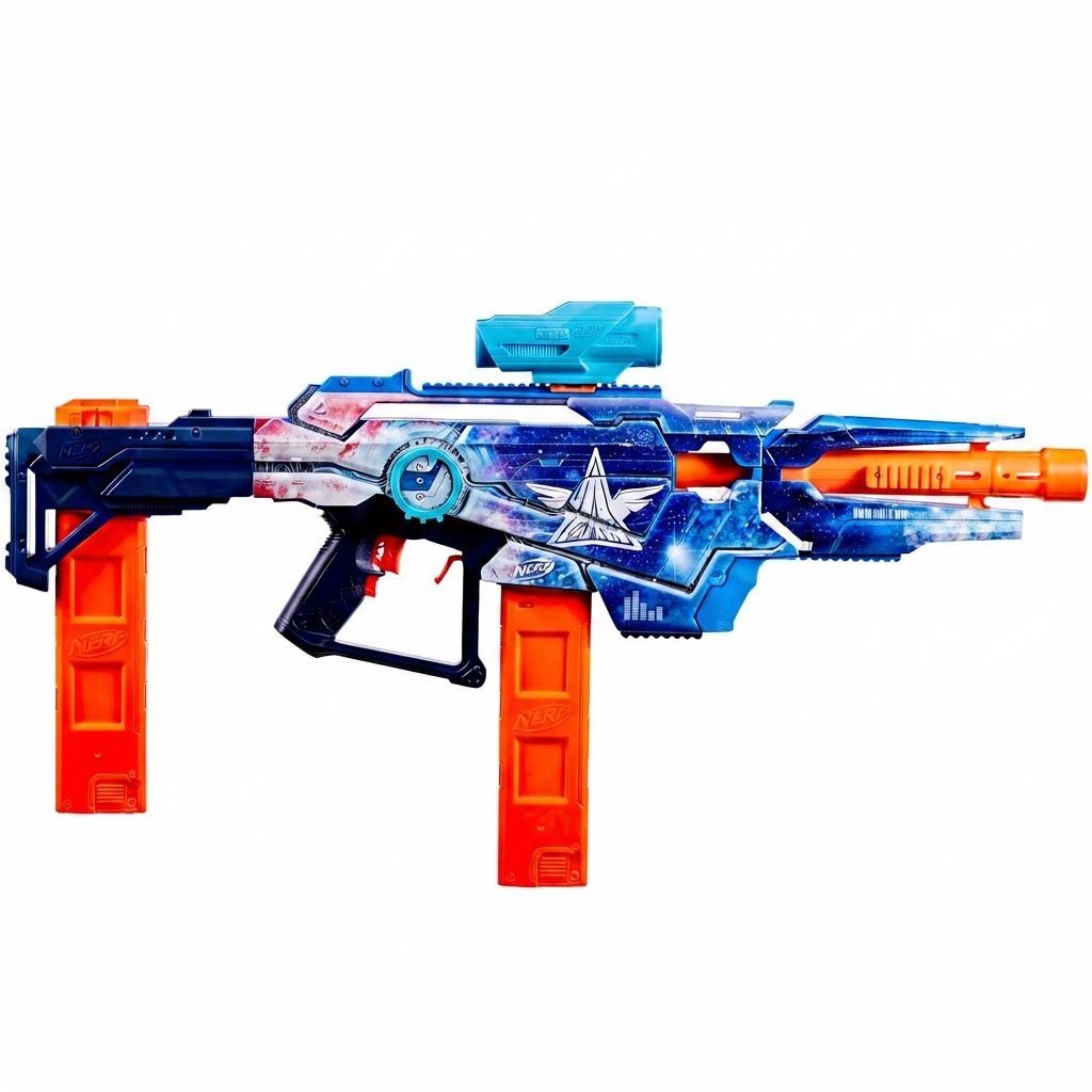 Nerf Loadout Galactic Commander Motorized Blaster, 3 Firing Modes, 3 Interchangeable Parts