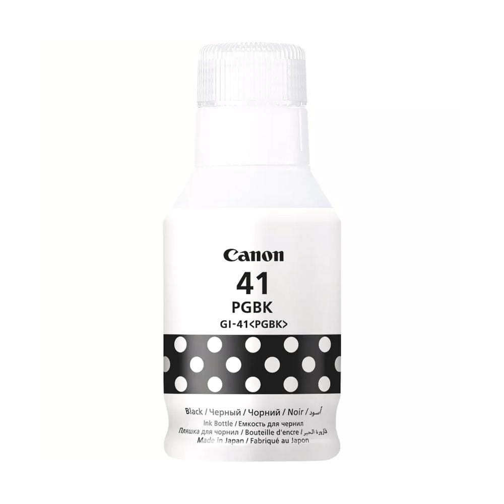 Canon GI-41 Black Ink Bottle, Genuine Pigment-Based Canon Ink, Up to 6000 Pages Yield, Mess-Free Refill Design & PIXMA G Series Compatibility | Black - 4549292169522